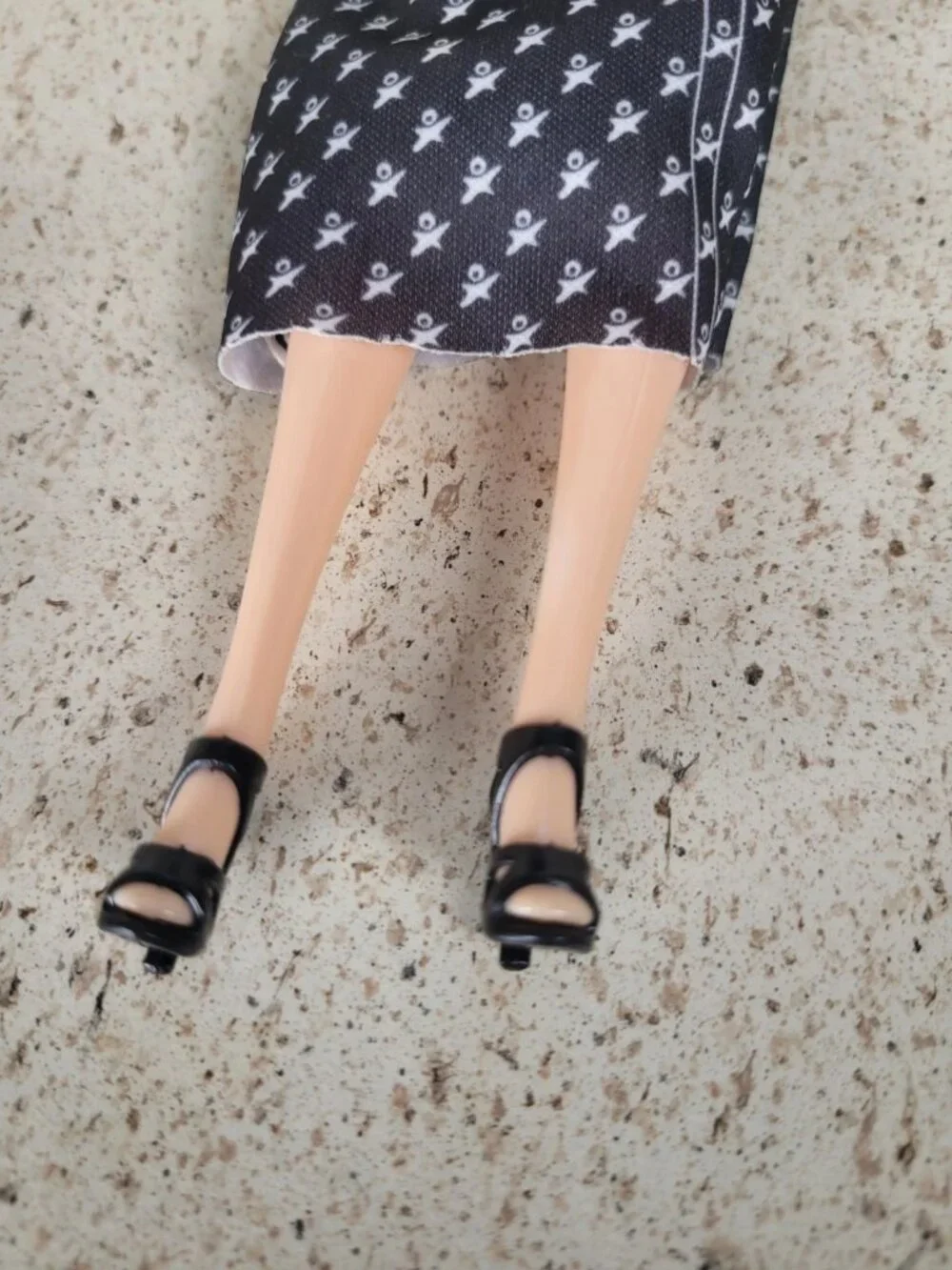 Wednesday Addams Fashion Doll 11.5” Black Dress Pigtail Braid Gothic Shoes